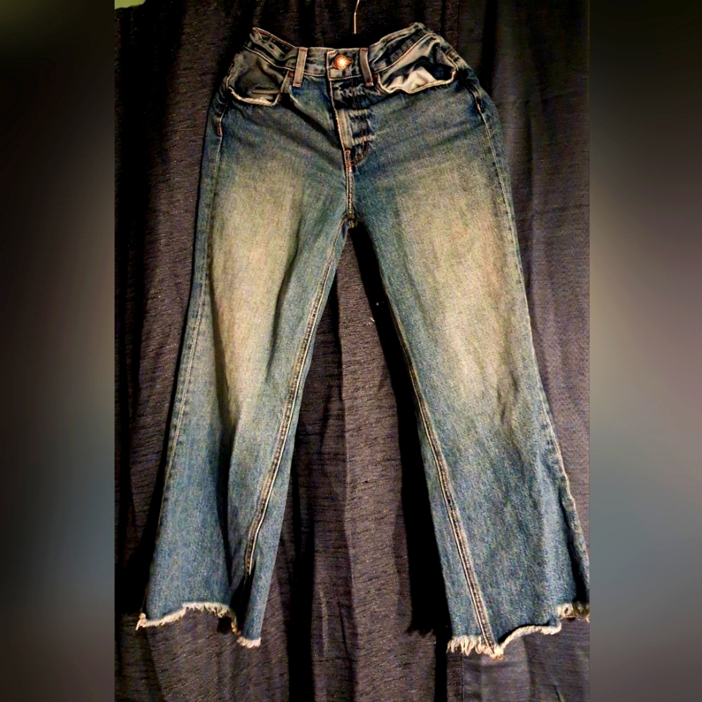 Woman's stylish jeans. The kick bell